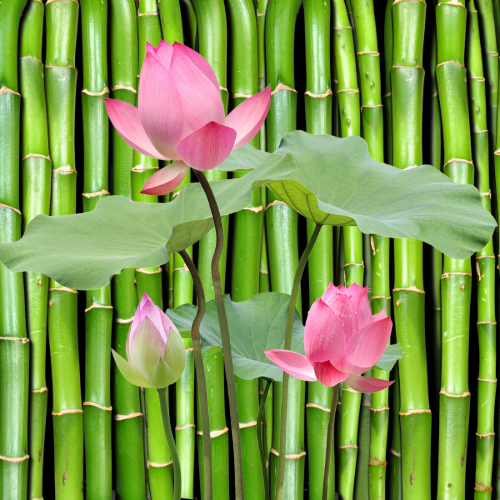 Bamboo Lotus Car Air Freshener